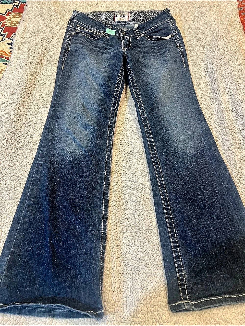 Ariat REAL Denim Shirley Boot Cut Jeans Blue Waist 30R